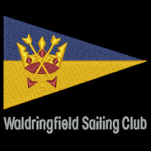 Waldringfield Ladies Fleece Bodywarmer Flag with Text Design